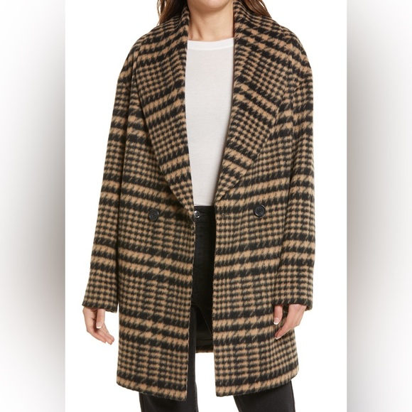 Avec Les Filles Jackets & Blazers - Avec Les Filles Plaid Coat sz L